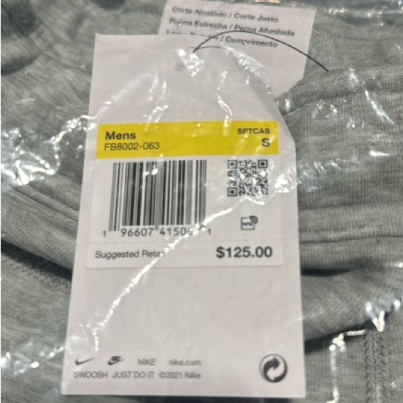 Grey Nike tech pants size small - Picture 2 of 4